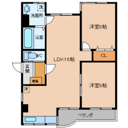 グランドハイツ木舟の物件間取画像